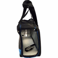 Pet Carrier Soft Sided Cat / Dog Comfort Travel Tote Bag Blue and Black Pet Bag