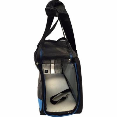 Pet Carrier Soft Sided Cat / Dog Comfort Travel Tote Bag Blue and Black Pet Bag
