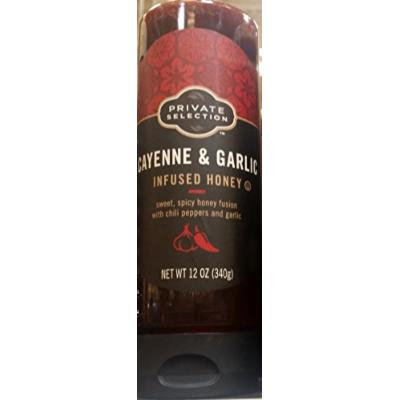 Private Selection Cayenne & Garlic Infused Honey 12 oz (Pack of 2)
