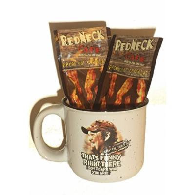 Thats Funny Redneck Bacon Cocoa Mix Gift in a Larry the Cable Guy Coffee Mug