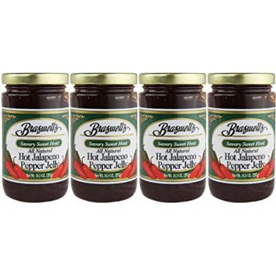 Braswell Hot Jalapeno Pepper Jelly (Pack of 4)