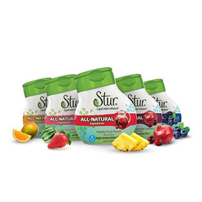 Stur Liquid Water Enhancer, Variety Pack, 1.62 Fl Oz (Pack of 5)