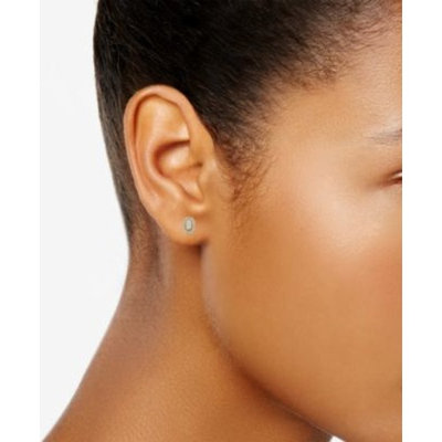 Gold-Tone Crystal Stud Earrings