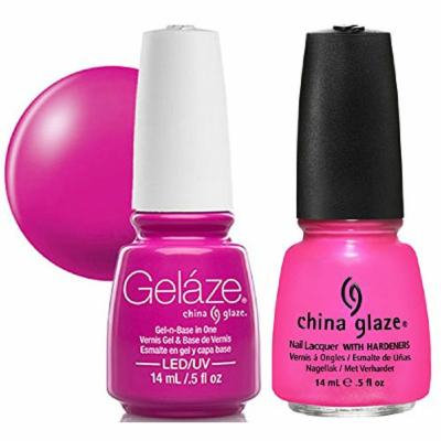 China Glaze Gelaze Tips and Toes Nail Polish, Hang-Ten Toes, 2 Count
