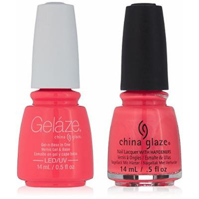 China Glaze Gelaze Tips and Toes Nail Polish, Surfin' for Boys, 2 Count