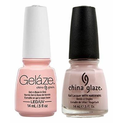 China Glaze Gelaze Tips and Toes Nail Polish, Diva Bride, 2 Count