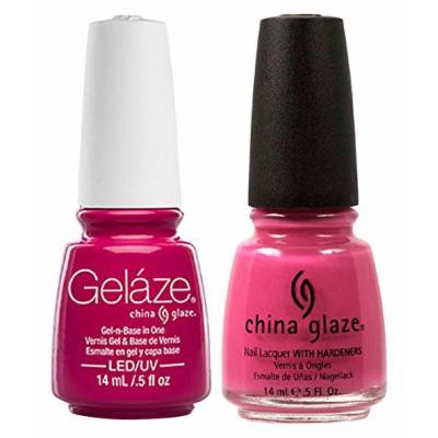 China Glaze Gelaze Tips and Toes Nail Polish, Rich & Famous, 2 Count
