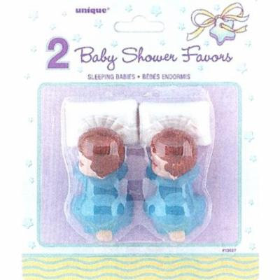 Baby Shower Blue Sleeping Baby Favors.