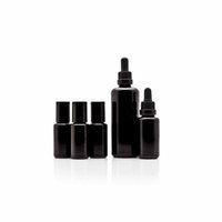 Infinity Jars Essential Oil Variety Pack: 100 ml Dropper Bottle, 30 ml Dropper Bottle, 3x15 ml Steel Roller Bottles
