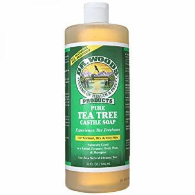 Dr. Woods Pure Castile Soap, Tea Tree, 32 Ounce