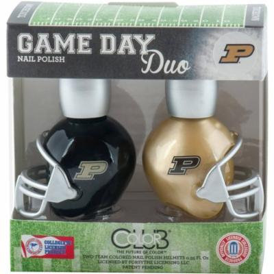 Color Club Polish Game Day Duo Pack Nail Lacquer, Purdue, 0.55 fl oz