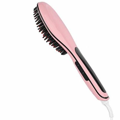 Ion jett turbo hair straightener brush pink