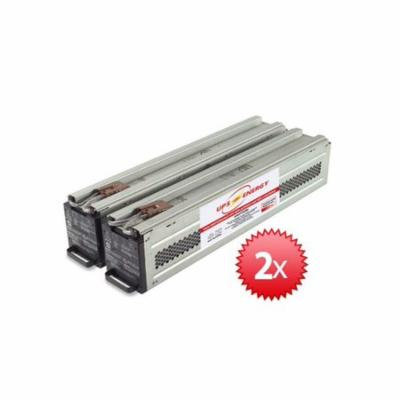 APC Compatible SURT7500RMXLT - 2 RBC44 Cartridge Pair w/ New Batteries Installed