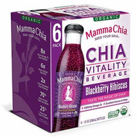 Mamma Chia Organic Blackberry Hibiscus Chia Vitality Beverage (10 oz. bottles, 6 pk.)