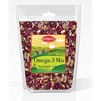 SunBest Trail Mix Nuts Seeds and Fruits (UNSALTED, RAW Pecans, Walnuts Halves and Pieces, Almonds, Pumpkin Seeds/Pepitas, and Cranberries) (Omega 3, 4 Lb)