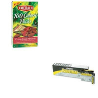 KITDFD84325EVEEN91 - Value Kit - Emerald 100 Calorie Pack Dark Chocolate Cocoa Roast Almonds (DFD84325) and Energizer Industrial Alkaline Batteries (EVEEN91)