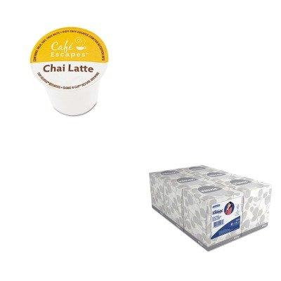 KITGMT6805CTKIM21271 - Value Kit - Green Mountain Coffee Roasters Caf Escapes Chai Latte K-Cups (GMT6805CT) and KIMBERLY CLARK KLEENEX White Facial Tissue (KIM21271)