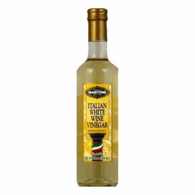 Mantova Italian White Wine Vinegar, 17 Oz (Pack of 6)