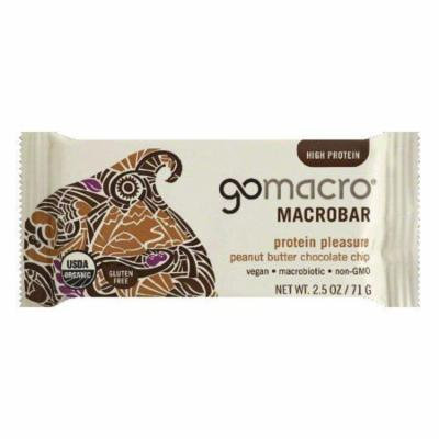 Gomacro organic peanut butter chocolate chip bar, 2.5 oz, (pack of 12)