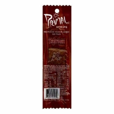 Primal Teriyaki Seitan Meatless Vegan Jerky, 1 OZ (Pack of 24)