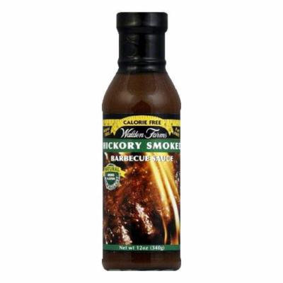 Walden Farms Sauce Hickory BBQ, 12 OZ (Pack of 6)