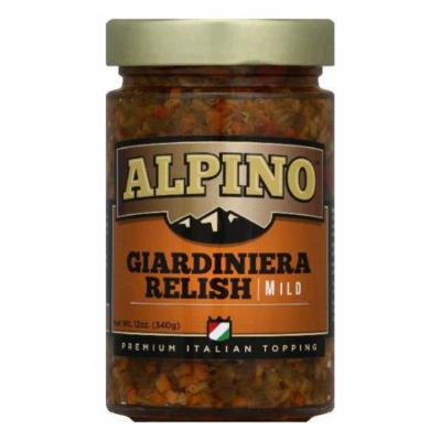 Alpino Mild Giardiniera Relish, 12 Oz (Pack of 6)