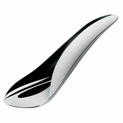 Alessi Teo Stainless Steel Spoon for Tea Bag. Designer Tea bag Squeezer. Italian tea Accessory Designed by Karin Santorso and Barbara Ambrosz. Great Gift for Tea Lovers, Housewarming Present.
