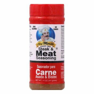 Chef Merito Carne Asada Seasoning, 14 OZ (Pack of 6)
