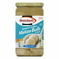 Manischewitz in Broth Reduced Sodium Matzo Balls, 24 OZ (Pack of 12)