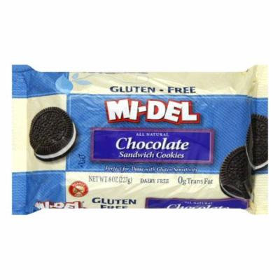 Midel Gluten Free Chocolate Sandwich Cookies, 8 OZ (Pack of 12)