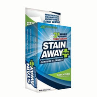 Stain Away Plus Denture Cleaner - 4 Oz, 6 Pack
