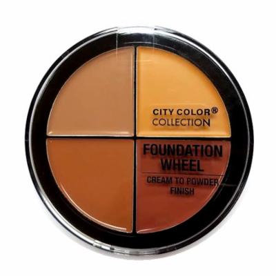 (6 Pack) CITY COLOR Foundation Wheel Medium to Deep
