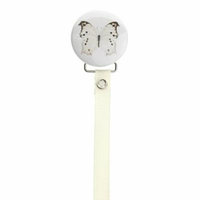 Butterfly Pacifier Clip with Matching Ribbon