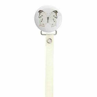 Butterfly Pacifier Clip with Matching Ribbon