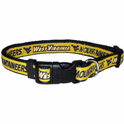 Pets First College West Virginia Mountaineers Pet Collar, 3 Sizes Available, Sports Fan Dog Collar