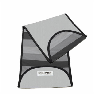 Baby K'tan Active Baby Carrier in Black + Nifty Grey K'tanCloth (Nifty Grey)