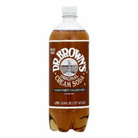 Dr Browns Original Cream Soda, 33.8 OZ (Pack of 12)