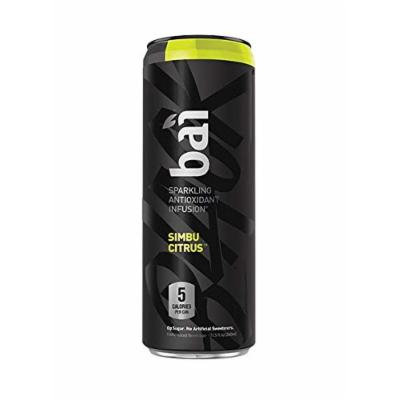 Bai Black Simbu Citrus, Sparkling Antioxidant Infused Beverage, 11.5 Fluid Ounce Cans, (Pack of 12)