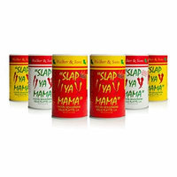 Slap Ya Mama Mixed Seasoning 6 Pack Variety Pack, 2 Cajun, 2 Cajun Hot, 2 White Pepper Blend, 8oz Each