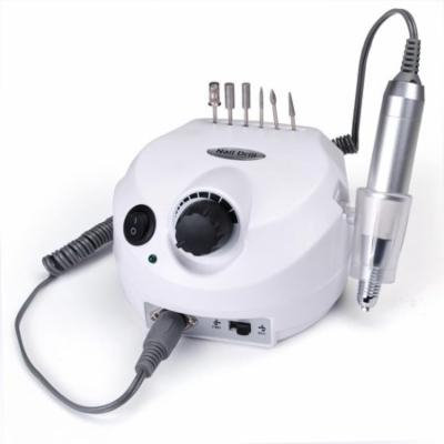 Electric Acrylic Nail Drill Manicure Pedicure Kit Pedal File Buffer Set w/ 6 Bits Beauty Salon