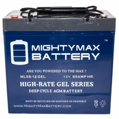 12V 55AH GEL BATTERY FOR ELECTRIC MOBILITY, SPARKY JOYSTICK, ROVER