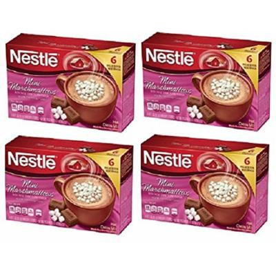 Nestle Mini Marshmallows Rich Milk Chocolate Flavor Hot Cocoa Mix, 0.71 oz, 6 count (4 pack)
