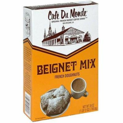 Cafe Du Monde Beignet Mix 28 oz & Cafe Du Monde Coffee & Chicory 15 oz Set - A New Orleans Tradition!