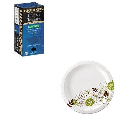 KITBTC10357DXEUX9WSPK - Value Kit - Bigelow Single Flavor Tea (BTC10357) and Dixie Pathways Mediumweight Paper Plates (DXEUX9WSPK)