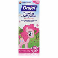 3 Pack Orajel Toddler My Little Pony Training Toothpaste Pinky Fruity 1.5oz Ea