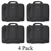 4 Pack Cocoon CLB403 Laptop Notebook Carry Case Sleeve Breifcase-Black/Yellow