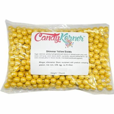 Sweetworks Sixlets Shimmer Yellow 1 Pound ( 16 OZ )