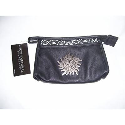 Supernatural Metal Badge Symbol Cosmetic Bag (Black)