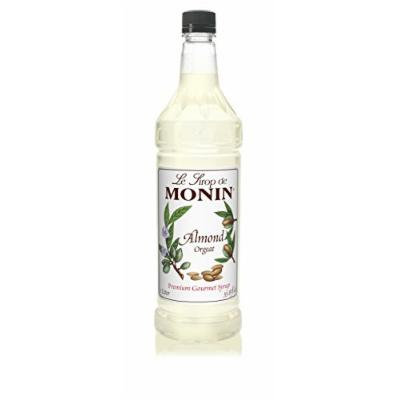 Monin Almond Syrup, 33.8-Ounce Plastic Bottle (1 Liter)
