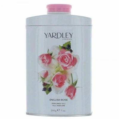 Yardley London Scented Talc Powder, English Rose Scent, 7 Oz/ 200 g
